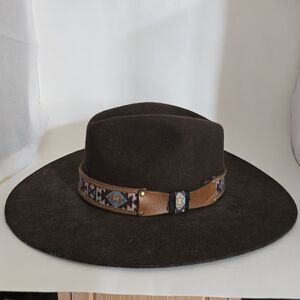 Stampede Wool Hat by California Hat Company graphic printed interior lining